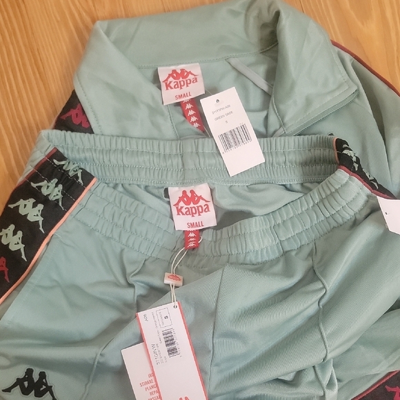 Kappa Sage Green Track Pants & Jacket Set UNISEX SIZE SMALL NEW WITH TAGS!! - Picture 3 of 10